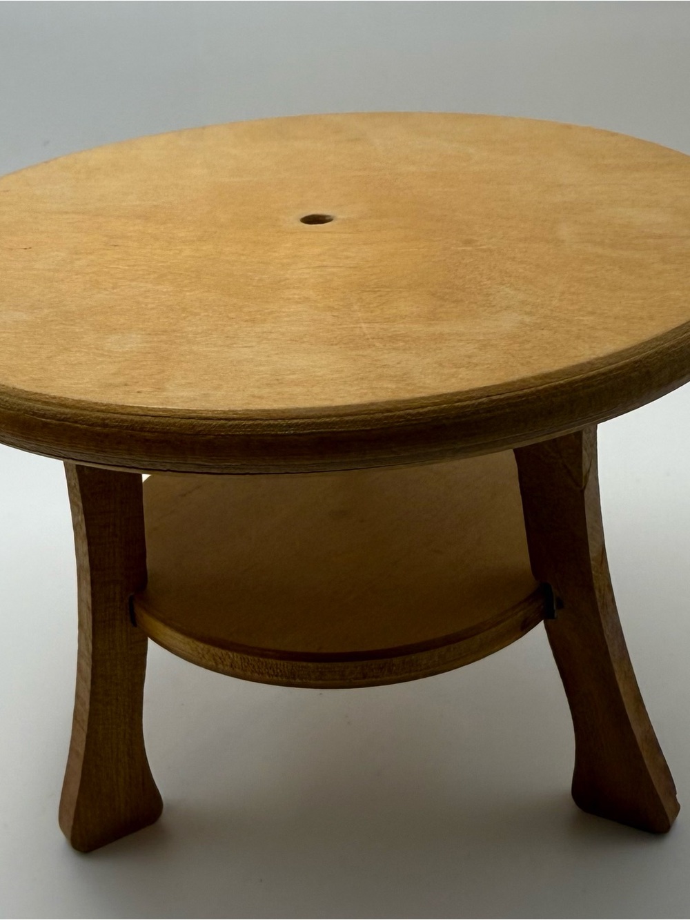 Vintage Strombecker Round Wood Patio Umbrella Table
Outdoor Doll House 1950s MCM